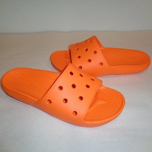 crocs orange slides